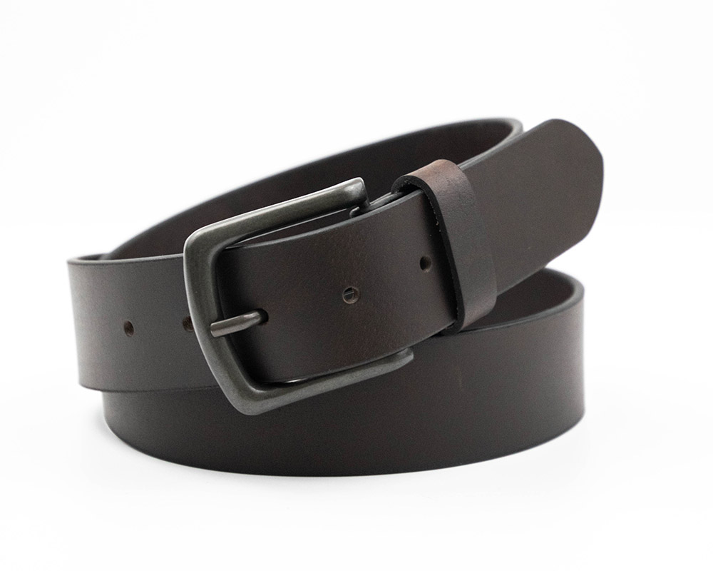 Mens 40mm Brown Harness Leather Belt - The Leather Locker
