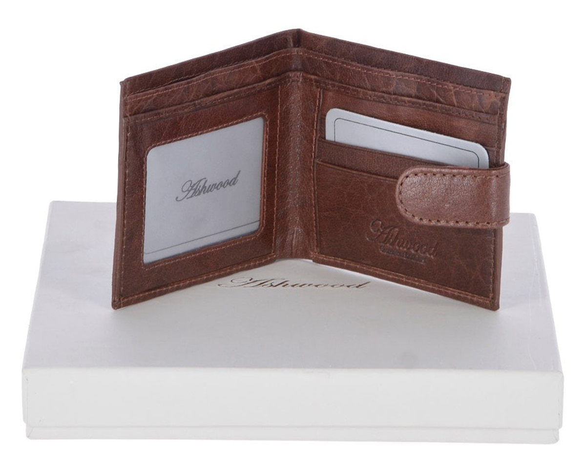 Ashwood, Bags, Ashwoodburnt Orange Weaved Leather Large Bifold Wallet